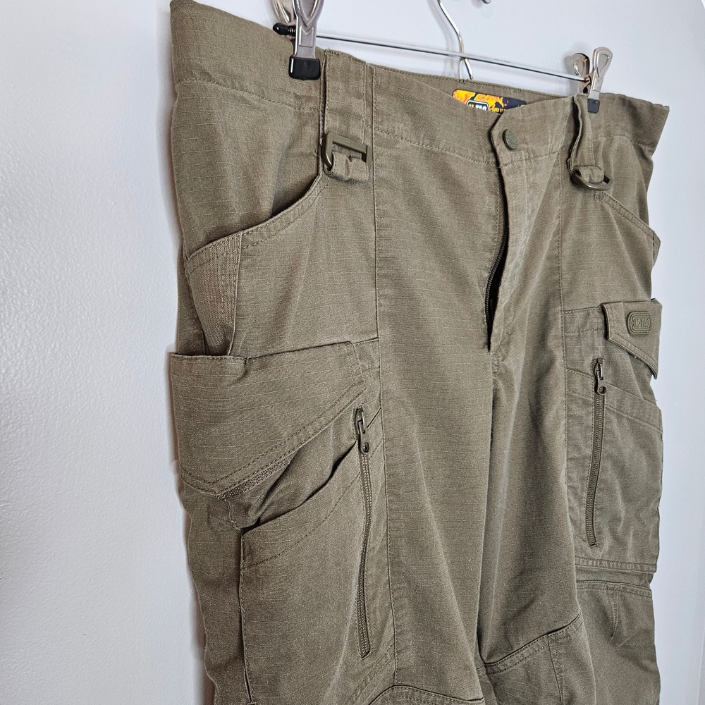 M-Tac Mens Tactical Cargo Pants Olive Green Ripstop Multi-Pocket 38x28 Combat - Picture 2 of 7
